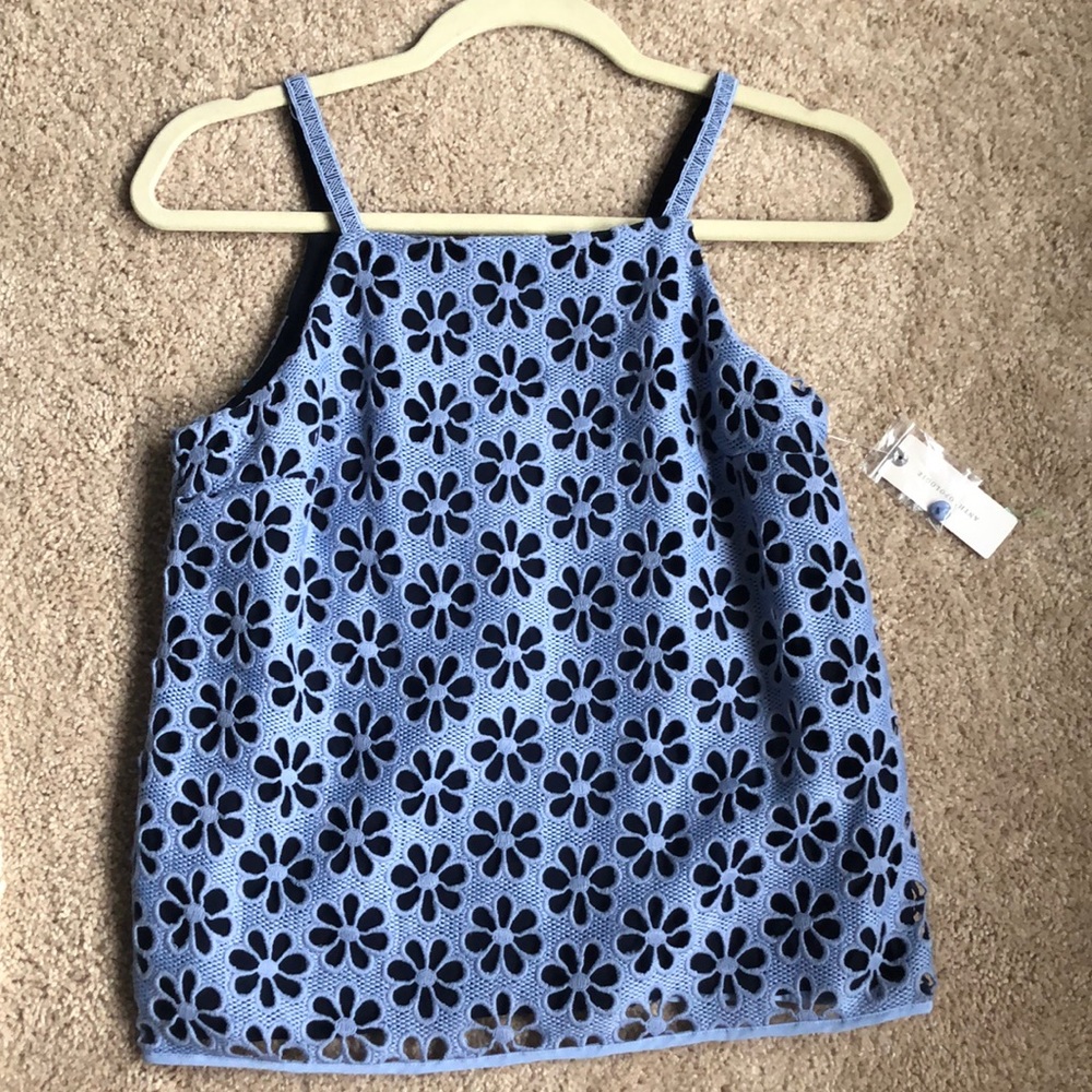 Anthropologie sky blue tank top